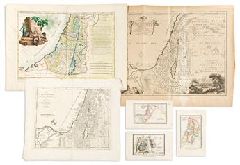 (HOLY LAND / ANTIQUITY.) Group of 25 eighteenth and nineteenth century engraved maps.